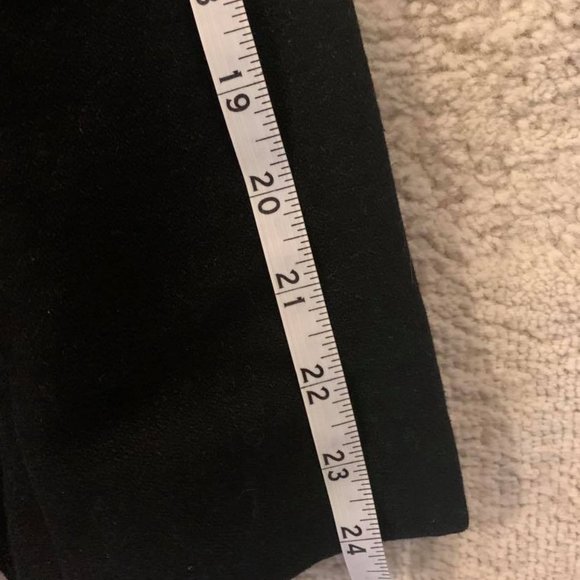 Wool-blend Black Pea Coat with Belt - Picture 6 of 7